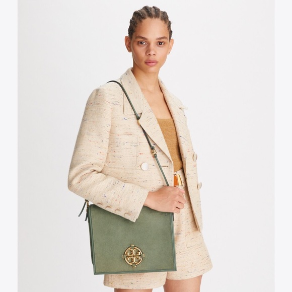 Tory Burch Miller Suede Messenger - Picture 3 of 6